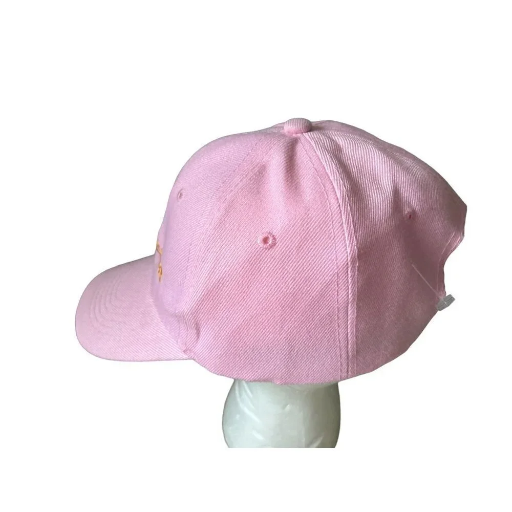 John Deer Pink Denim Baseball Hat Logo Adjustable Backing